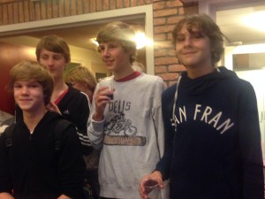 Max, Koen, Yvo en Teun, de ontwerpers